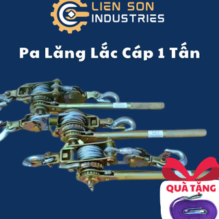 Pa lăng lắc cáp 1 tấn, ba lăng cáp lắc tay tải trọng 1 tấn cáp 5ly dài 1.5 mét dùng trong cáp quang