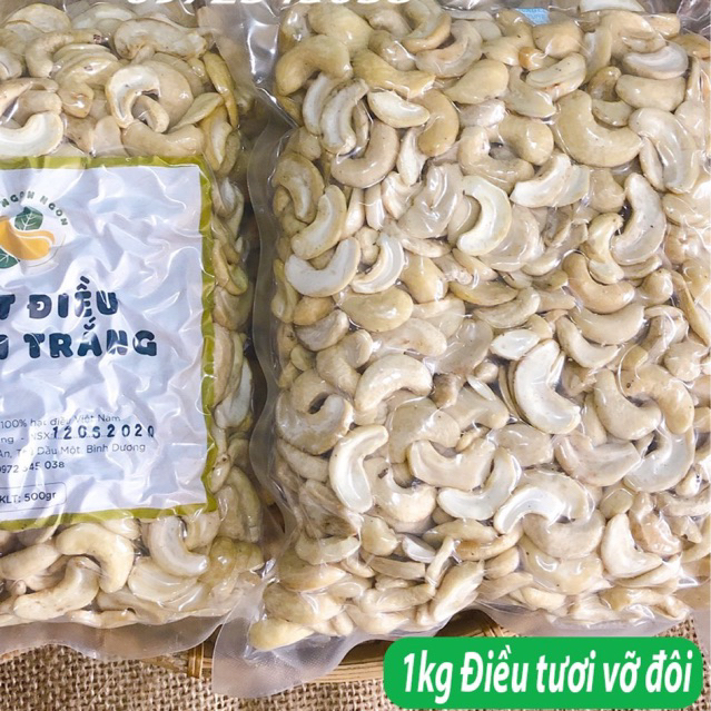 1kg Hạt điều tươi vỡ đôi