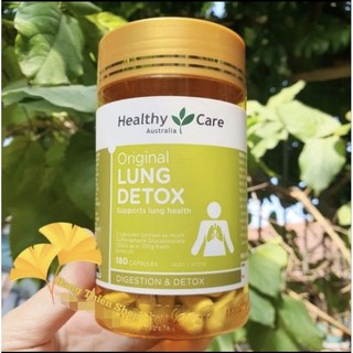 (Đủ bill) Viên uống thải độc phổi Healthy Care Lung Detox_180v