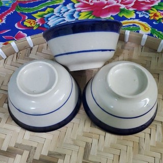 💢SET 5 CHÉN CƠM CAO CẤP CHỈ XANH💢 GỐM ĐÁ NUNG🤩 MẪU XƯA CAO CẤP ĐẸP CHUẨN MỊN💯💯👌