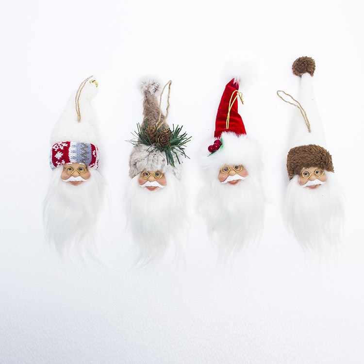 Phụ Kiện Đầu Ông Già Noel Trang Trí VB94 Treo Cây Thông Noel Phụ Kiện Trang Trí Giáng Sinh