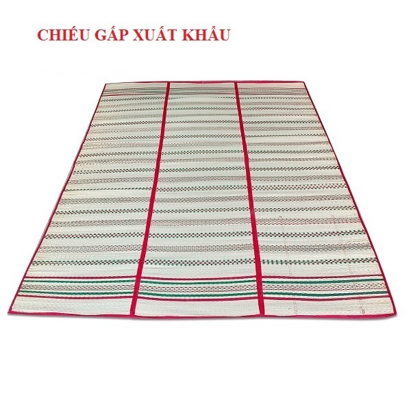 Chiếu cói xuất khẩu gấp [size 1m8x2m0] [có thể gấp ba hoặc gấp đôi]
