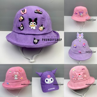  CÓ 2 SIZE Mũ bucket tai bèo vành bé gái phungvyshop- Nón trẻ em các loại bo kết   NHUNG KUROMI CINNAMOROLL Cac loaiii 