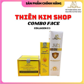 Combo Kem Face X3 + Serum X3 + Chống Nắng Nọc Ong Mỹ Phẩm Đông Anh