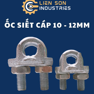 Ốc siết cáp mạ kẽm từ 10mm, 12mm