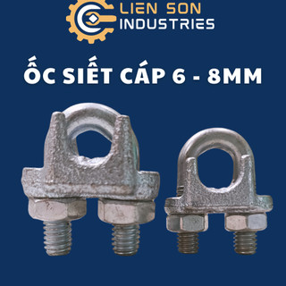 Ốc siết cáp mạ kẽm từ 6mm, 8mm
