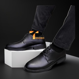 Giày tây công sở, giày nam tăng chiều cao buộc dây da thật cao cấp TAY05