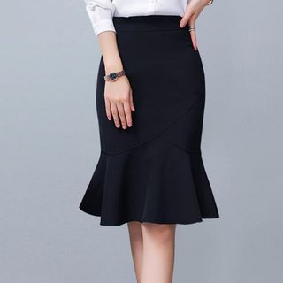 Chân Váy Đuôi Cá Công Sở Dáng Dài Chuẩn Phom Tôn Dáng VannhShop CV0067