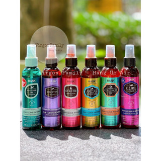 Xịt dưỡng tóc Hask Keratin oil 5-in-1 Leave-in Spray 175ml phục hồi tóc hư tổn
