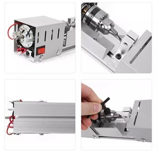 Máy tiện gỗ mini - Máy đánh bóng hạt gỗ
