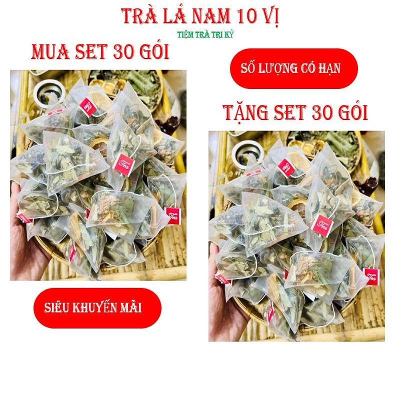 Lá Nam 10 Vị hỗ trợ giảm cân,xẹp bụng, thanh lọc cơ thể, giải độc gan, chống lão hoá - Tiệm Trà Tri Kỷ