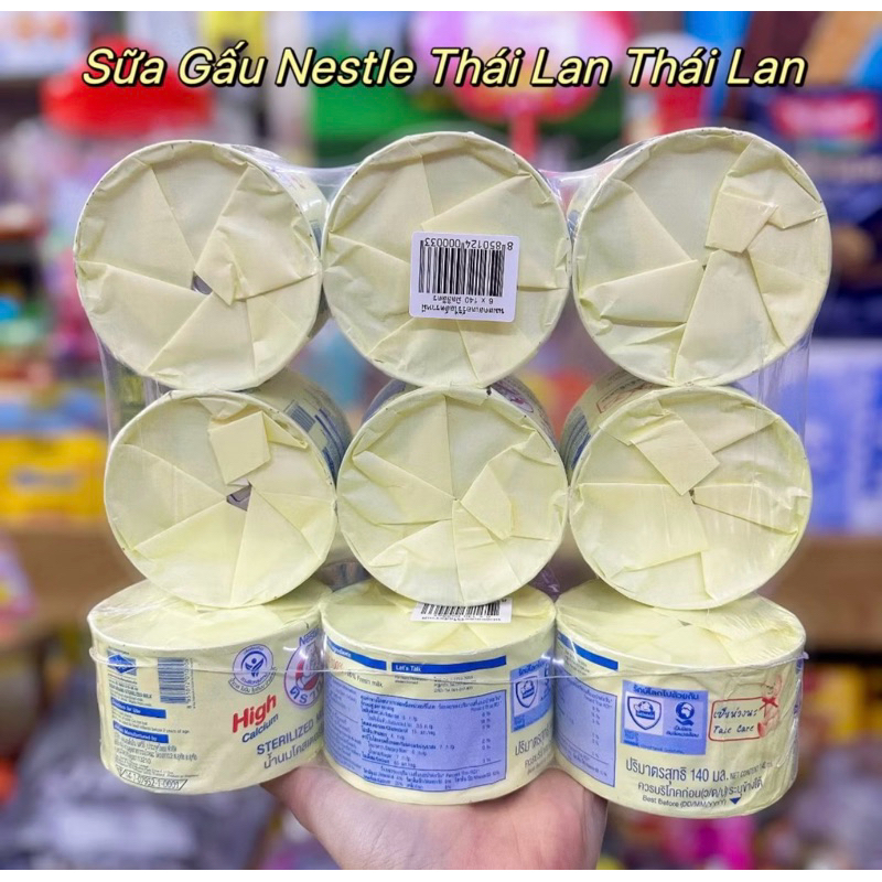[lốc 6hộp]sữa gấu nestle Thái Lan