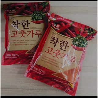Ớt Bột Hàn Quốc vẩy và mịn 500g