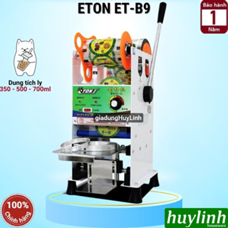 Máy dập nắp cốc bằng tay ETON ET-B9 - Máy ép miệng ly tự động cuộn màng - Ép ly 700ml