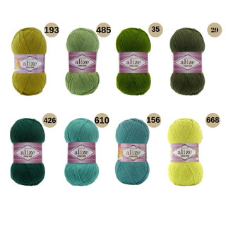 Len Alize Cotton Gold (cuộn 100gr)