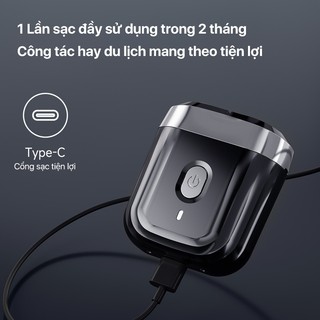 Máy cạo râu Enchen Mini 6 lưỡi dao kép mỏng, chống nước IPX7, pin sử dụng đến 2 tháng - BH 6 tháng