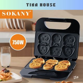  Máy làm bánh Sokany SK-08005 hình thú 6 bánh công suất 750W - Bảo hàng 12 tháng 
