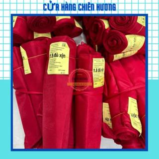 Combo 10 Khăn Quàng Đỏ Vải Lưới Dày Bo Viền dài 100cm