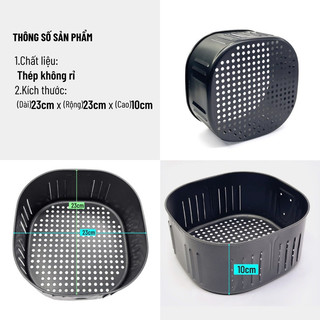 GIỎ CHIÊN RỜI THAY THẾ CHO NỒI CHIÊN KHÔNG DẦU 5,2L LOCk&LOCK, GALUZ
