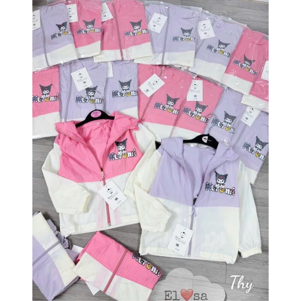 Quần Áo Bé Gái - ÁO KHOÁC GIÓ KURUMI Siêu Xinh cho bé gái 1 - 8 Tuổi