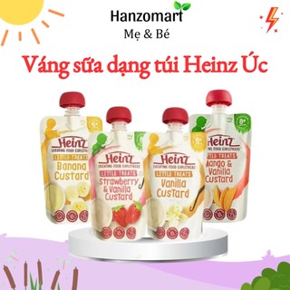 Váng Sữa Heinz Custard 120g, cho bé từ 6 tháng trở lên Úc hanzomart