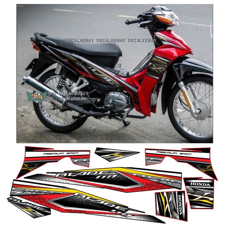 tem blade 110 đen đỏ 2