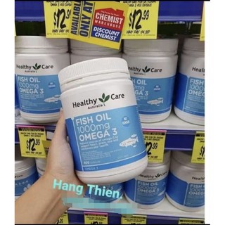 (Đủ bill) Dầu cá OMEGA 3 CỦA HEALTHYCARE HỘP 400V