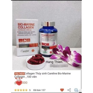 (Đủ bill) Viên uống đẹp da Collagen thủy sinh BioMarine Collagen của Careline