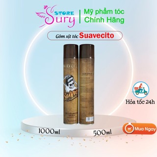 Gôm xịt tóc nam nữ tạo kiểu giữ nếp SUAVECITO 420ML