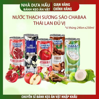 [230ml] Nước thạch sương sáo Chabaa Thái Lan đủ vị trái cây