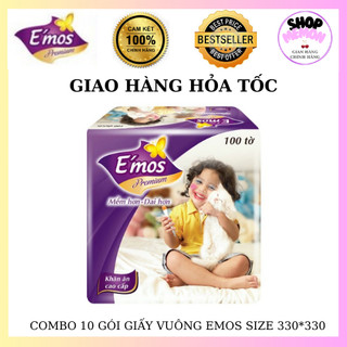 ☘️10 gói Emos vuông tím 330mm