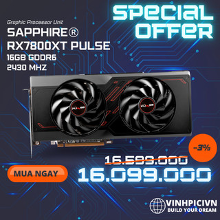 Card màn hình sapphire rx 7800xt pulse