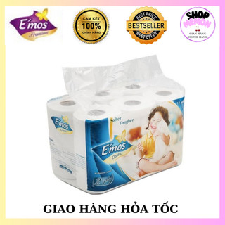 ☘Giấy vệ sinh E'MOS lốc 12 cuộn