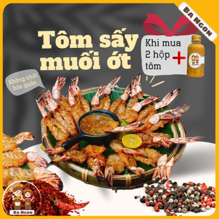 200g Tôm tẩm sấy ăn liền - tôm sấy muối ớt ăn liền - Hình shop tự chụp