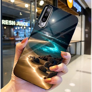 Ốp Lưng HUAWEI Y9S Mặt lưng kính tráng gương, thiết kế thiên hà