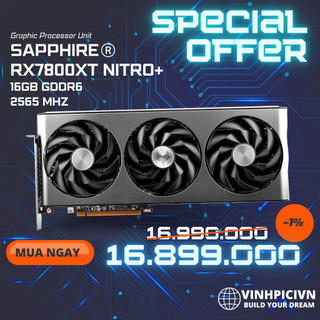 Card màn hình sapphire rx 7800xt nitro +