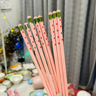 Đũa cơm gốm sứ Bộ bát đĩa decor siêu đáng yêu cực cao cấp thìa sứ cho gia đình Xinh Yêu