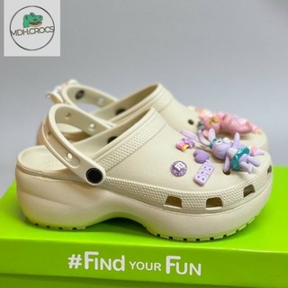 Dép sục crocs classic platform clog đế cao 5cm-tặng kèm 12 charm cực xinh!©