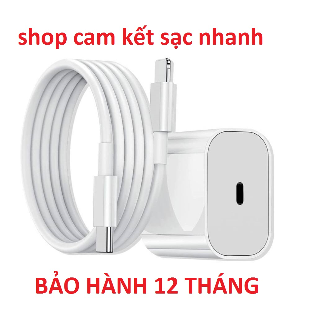 Cục sạc nhanh PD20W cổng Type C to LN/C thiết kế chân dẹt dành cho các dòng X trở lên