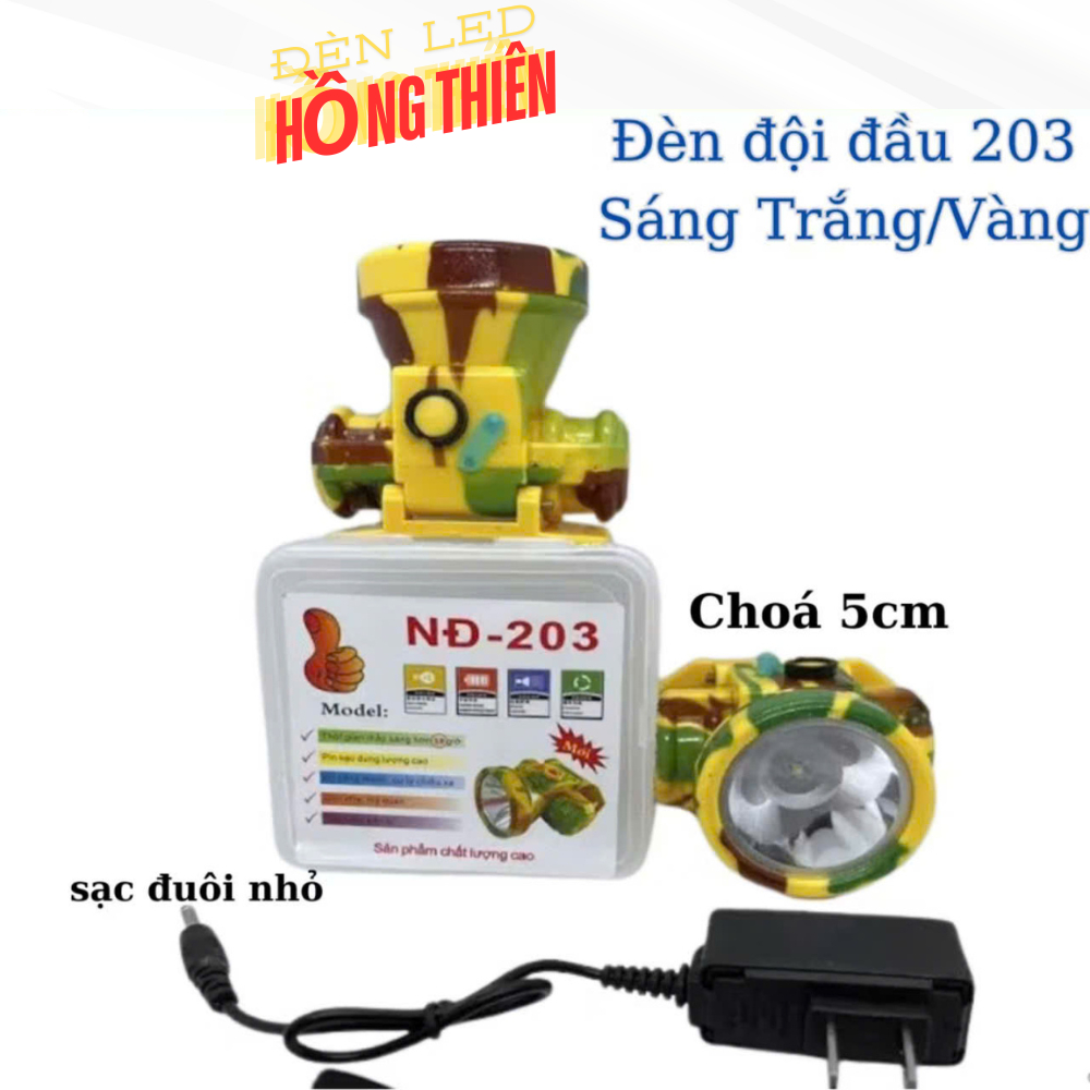 Đèn Pin Sạc Đội Đầu NĐ A3-203 Cao Cấp Nhỏ Gọn Siêu Sáng