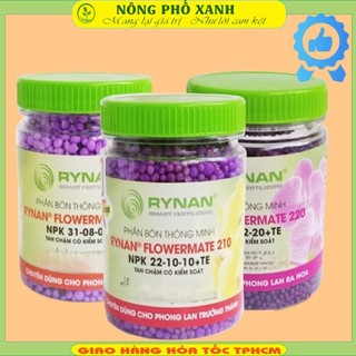 3 chai phân thông minh npk 22-10-10 +te cho hoa lan -bonsai trưởng thành 150g