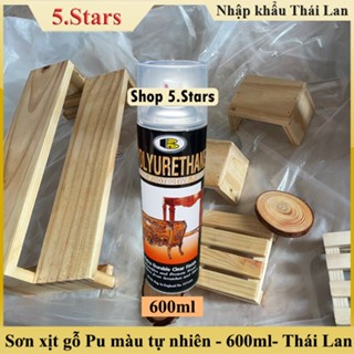 sơn gỗ, sơn xịt bóng, sơn bóng gỗ PU Bosny - sơn cửa gỗ, sơn pu cho gỗ,