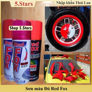 Sơn xịt, sơn màu đỏ, candy Red Fox Thái Lan  - Huỳnh Quang màu đỏ,sơn xe máy