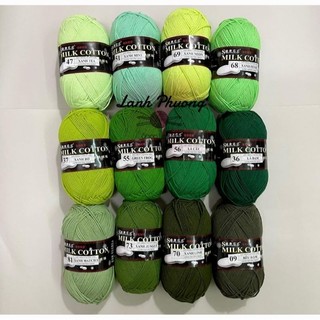 Len Milk Cotton 125gr Loại 1 ( màu 50 _ 103)