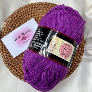 Len Milk Cotton 125gr Loại 1 ( màu 50 _ 103)