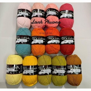 Len Milk Cotton 125gr Loại 1 (Màu 01_50)