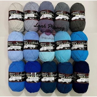 Len Milk Cotton 125gr Loại 1 (Màu 01_50)