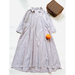 {2hand}{linen Nhật}Đầm Sơmi chất linen