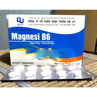Magnesi B6 bổ sung vitamin B6 và Magnesi 100viên