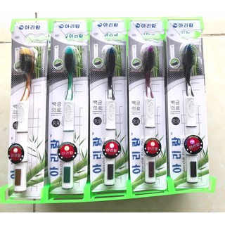 Combo 10 bàn chải đánh răng than tre Hàn Quốc #127